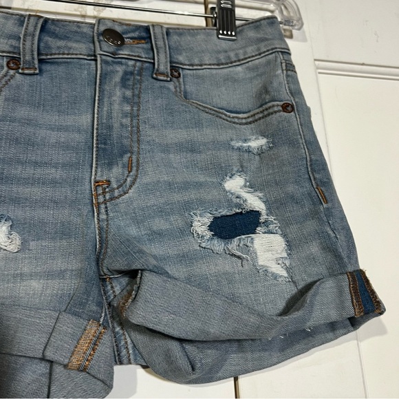 Aeropostale High Rise Midi Jorts Size 00 - Picture 3 of 9